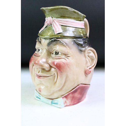 51 - Royal Doulton series ware jug (D4601), together with a small Royal Doulton Mr Pickwick character jug... 