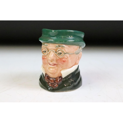 51 - Royal Doulton series ware jug (D4601), together with a small Royal Doulton Mr Pickwick character jug... 