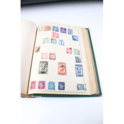 440 - Collection of British, Commonwealth & World stamps contained within three albums (featuring 19th cen... 