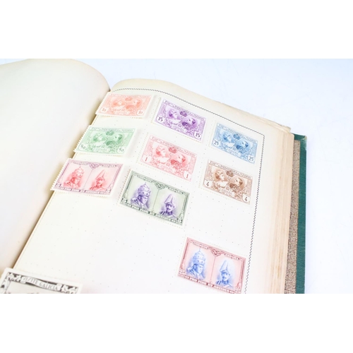 440 - Collection of British, Commonwealth & World stamps contained within three albums (featuring 19th cen... 