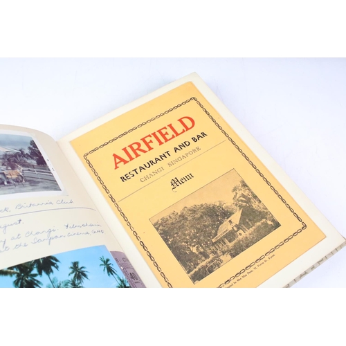 444 - Two Mid 20th century photograph albums to include a Hong Kong and Singapore example, containing blac... 