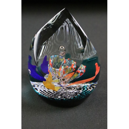 56 - Four Caithness Scottish glass limited edition paper weights to include Moroccan Nights by Helen MacD... 