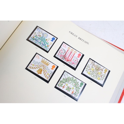 445 - Collection of British stamps contained within eight albums, to include six Stanley Gibbons Windsor a... 