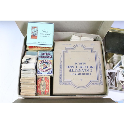 447 - Collection of cigarette cards, contained within albums & loose, to include Will's, Player's and Chur... 