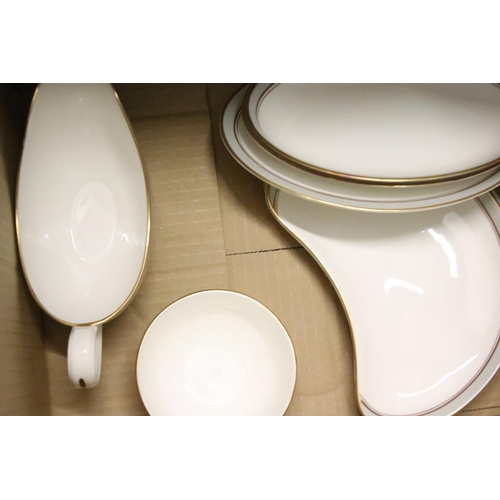 23 - Royal Worcester 'Howard' pattern part dinner service to include 11 dinner plates, 2 serving dishes, ... 