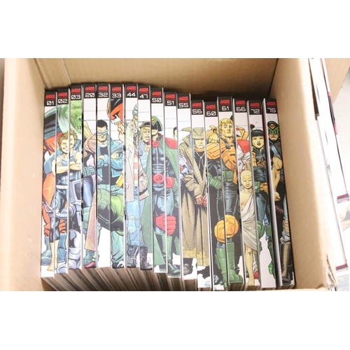 439 - A collection of hardback Judge Dredd Mega collection animated novels.