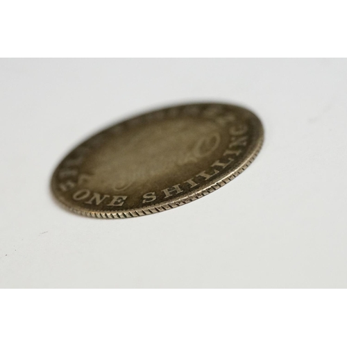 82 - A British Flintshire Bank August 12th 1811 silver one shilling bank token.