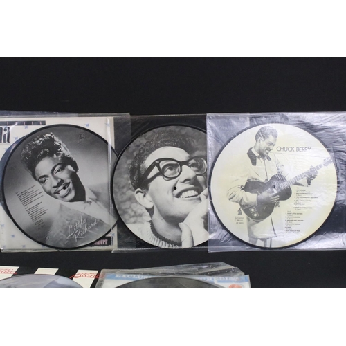 484 - Vinyl - 14 Rock & Pop picture disc albums to include: Michael Jackson – Bad (Dutch 1987, Black Rimme... 