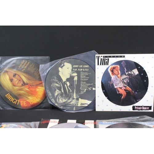 484 - Vinyl - 14 Rock & Pop picture disc albums to include: Michael Jackson – Bad (Dutch 1987, Black Rimme... 