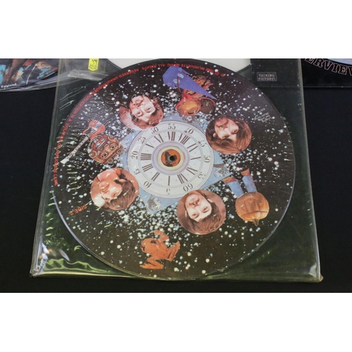 485 - Vinyl - 7 The Beatles & related 12” picture discs to include Abbey Road, The British Are Coming (Sea... 