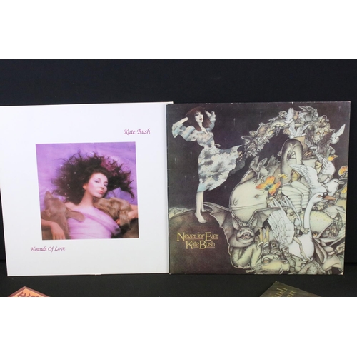 490 - Vinyl - 5 Kate Bush LPs to include The Kick Inside (EMC 3223), Never For Ever (EMA 794), Hounds Of L... 