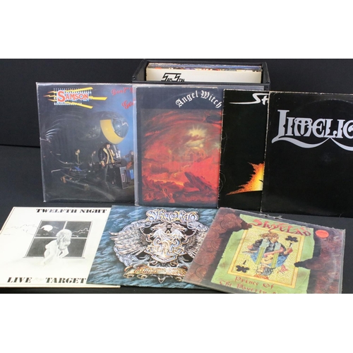 518 - Vinyl & Autograph - 27 New Wave Of British Heavy metal albums to include: Seducer - Caught In The Ac... 