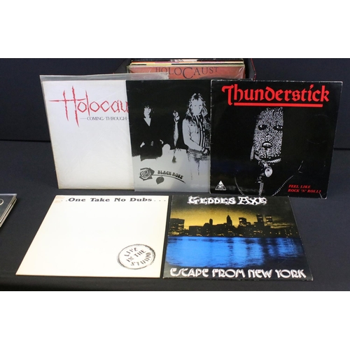 520 - Vinyl & Autograph - 33 New Wave Of British Heavy metal 12” singles including private pressing, to in... 