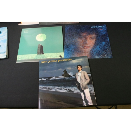 595 - Vinyl - 8 Mike Oldfield LPs to include Incantations, Discovery, Crises, Five Miles Out, Exposed, Pla... 