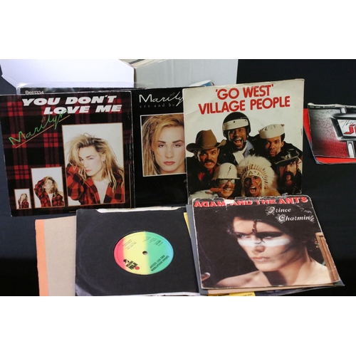 705 - Vinyl - Over 150 1970’s and 1980’s Rock and Pop 7” singles, to include: David Bowie, Bruce Springste... 