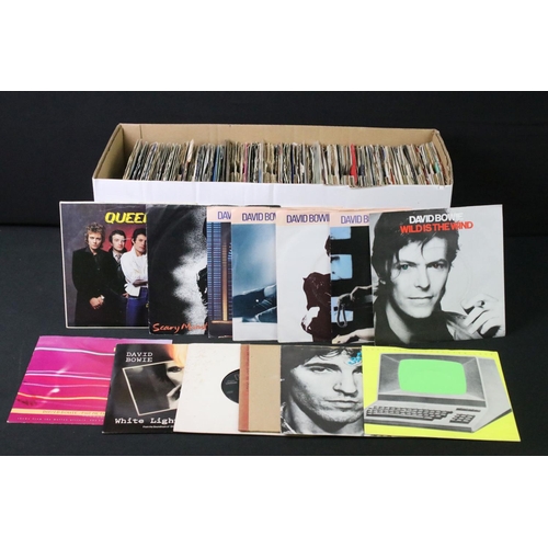 706 - Vinyl - Over 150 1970’s and 1980’s Rock and Pop 7” singles to include: David Bowie x 9, Kraftwerk, B... 