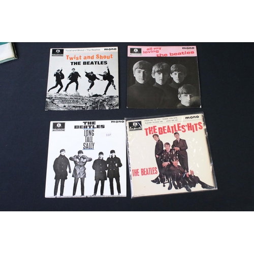 711 - Vinyl - 11 7” singles and 5 E.P.’s by The Beatles and related to include: The Beatles Hits EP, Long ... 