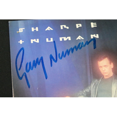 712 - Vinyl / Autograph - 3 singles by Gary Numan to include: Sharpe & Numan - No More Lies (Signed on fro... 