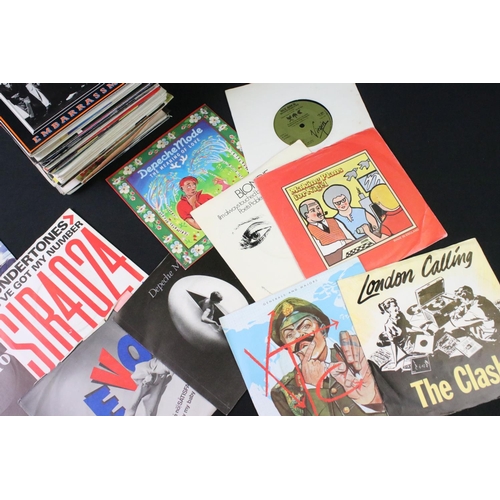 713 - Vinyl - Over 60 Punk / New Wave / 2 Tone 7” singles to include: The Clash, XTC, Blondie, Depeche Mod... 