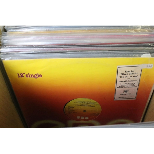 714 - Vinyl - Approximately 200 Rock and Pop 12” singles in 2 boxes to include: Japan, Lou Reed, Joy Divis... 