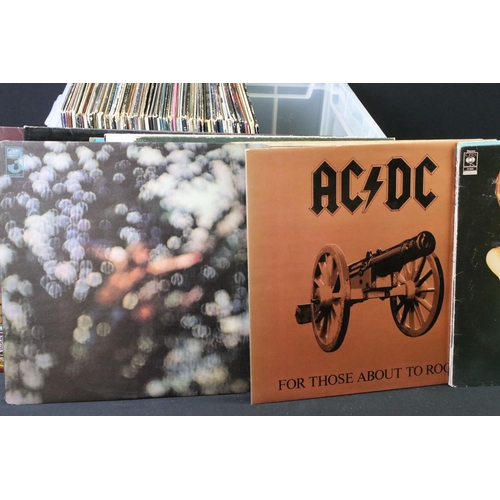 724 - Vinyl - Over 75 Rock & Pop LPs to include Iggy & The Stooges, Badfinger, ACDC, Pink Floyd x 3, Queen... 