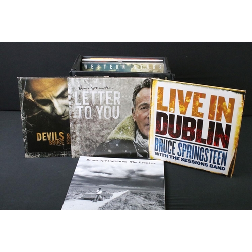 732 - Vinyl - Ten recent release / reissue Bruce Springsteen LPs to include The Promise, Live In Dublin, D... 