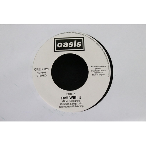 770 - Vinyl - 3 Oasis promo jukebox singles, to include 2 copies of Roll With It (CRE 212D) both EX-,  and... 