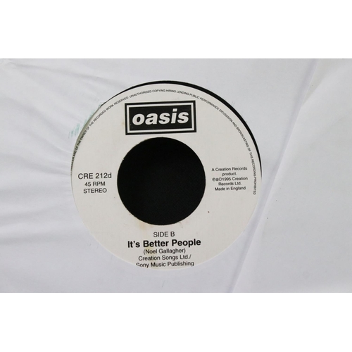 770 - Vinyl - 3 Oasis promo jukebox singles, to include 2 copies of Roll With It (CRE 212D) both EX-,  and... 