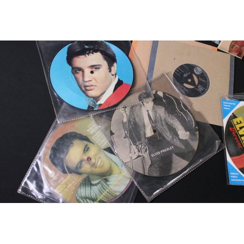 858 - Vinyl - 18 Elvis Presley singles and picture discs to include: Love Me Tender (Original UK EP), Elvi... 