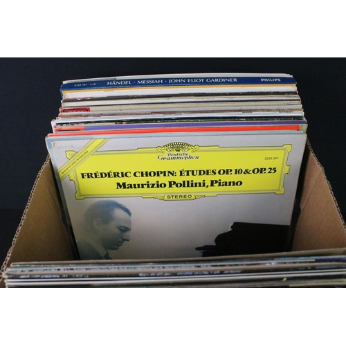 913 - Vinyl - Over 60 mainly classical LPs including box sets and Stereo examples.  At least Vg overall