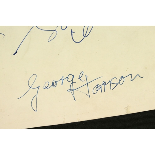 922 - Memorabilia - Full set of The Beatles autographs clearly signed to rear of a promotional postcard ci... 