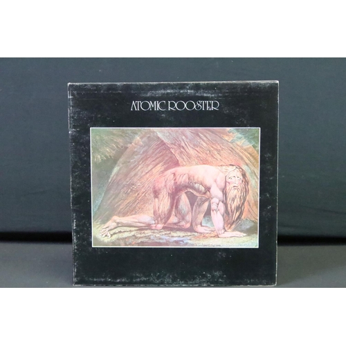 137 - Vinyl - 3 Atomic Rooster LPs to include Self Titled (CAS 1010) original pressing with large B&C logo... 