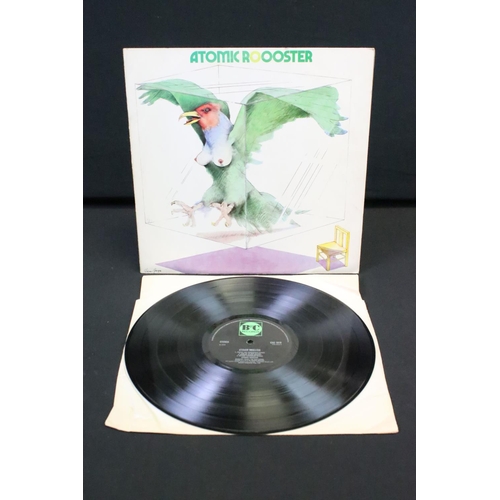 137 - Vinyl - 3 Atomic Rooster LPs to include Self Titled (CAS 1010) original pressing with large B&C logo... 