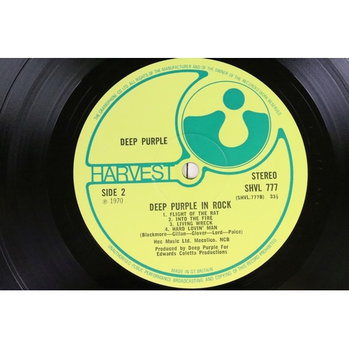 138 - Vinyl - 3 Deep Purple LPs to include The Book of Taliesyn (Harvest SHVL751) no EMI to label, Sold In... 