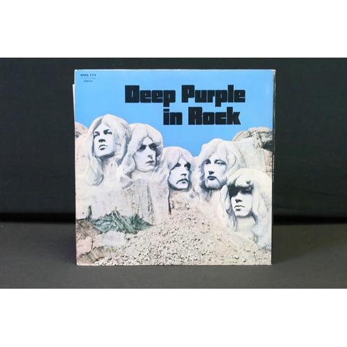 138 - Vinyl - 3 Deep Purple LPs to include The Book of Taliesyn (Harvest SHVL751) no EMI to label, Sold In... 