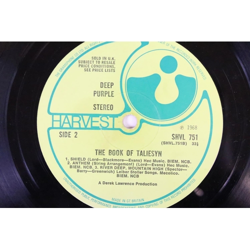 138 - Vinyl - 3 Deep Purple LPs to include The Book of Taliesyn (Harvest SHVL751) no EMI to label, Sold In... 