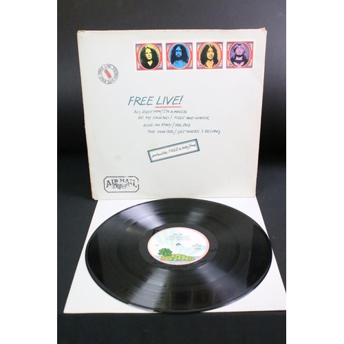 376 - Vinyl - 3 Free LPs to include Live (ILPS 9160 pink rim Island label), Free At Last (ILPS 9192 pink r... 