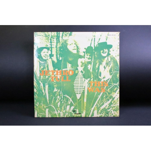 380 - Vinyl - 2 Jethro Tull LPs to include This Was (CHR 1041) green Chrysalis label, gatefold sleeve, and... 