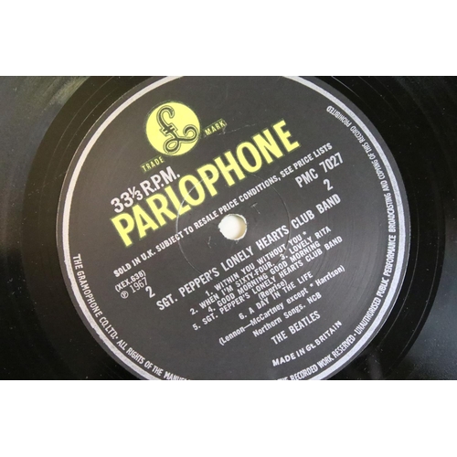 382 - Vinyl - 2 copies of The Beatles Sgt Pepper (PMC 7027 & PCS 7027).  The Gramophone Co Ltd and Sold In... 