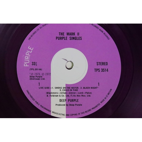 383 - Vinyl - Deep Purple The Mark Two Purple Singles (7PS 3514) stereo, purple vinyl.  Ex