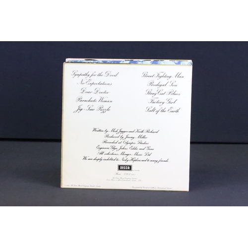 609 - Vinyl - 4 Rolling Stones LPs to include Beggars Banquet (SKL 4955) unboxed blue Decca stereo label, ... 