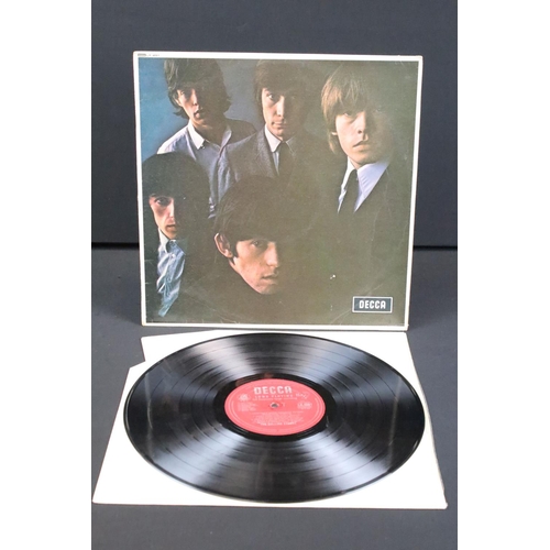 613 - Vinyl - 2 Rolling Stones LPs to include No.2 (LK 4661) red unboxed Decca label, Blind Man text, name... 