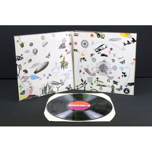 616 - Vinyl - 2 Led Zeppelin UK pressing LPs to include III (2401002 on label 240 1002 on sleeve), plum At... 