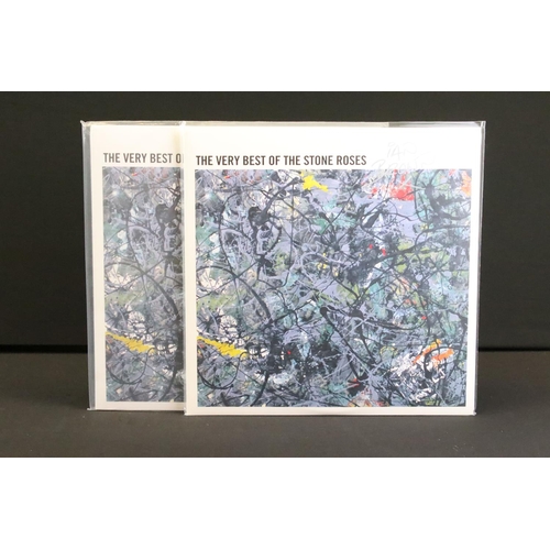 668 - Vinyl / Autograph - 2 copies of The Stone Roses – The Very Best Of The Stone Roses. One signed by Ia... 