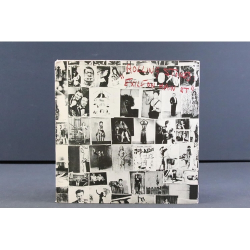 466 - Vinyl - 4 Rolling Stones LPs to include Exile On Main Street (US Pressing COC212900 postcards presen... 