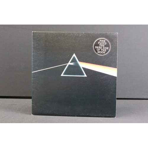 473 - Vinyl - Pink Floyd Dark Side Of The Moon (SHVL 804).  Gatefold sleeve, black inner, 2 posters, 2 pos... 