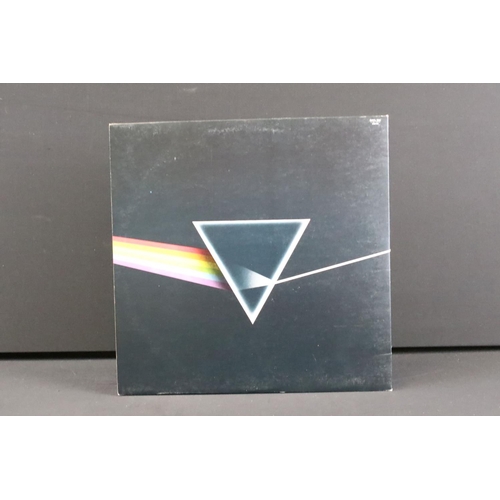 473 - Vinyl - Pink Floyd Dark Side Of The Moon (SHVL 804).  Gatefold sleeve, black inner, 2 posters, 2 pos... 