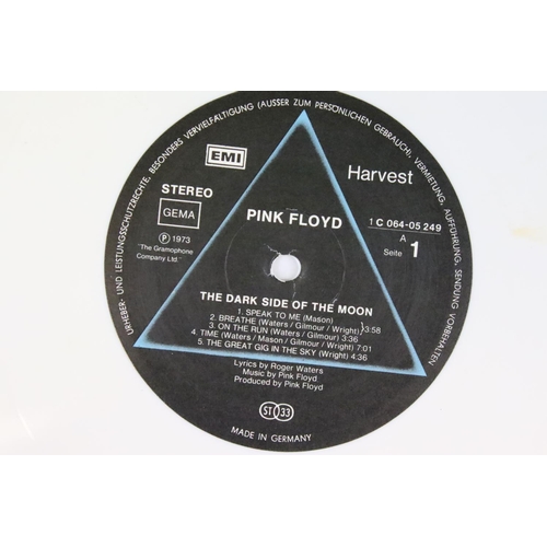 475 - Vinyl - Pink Floyd Dark Side Of The Moon German pressing (1C06405249).  White vinyl, 2 posters, 2 po... 