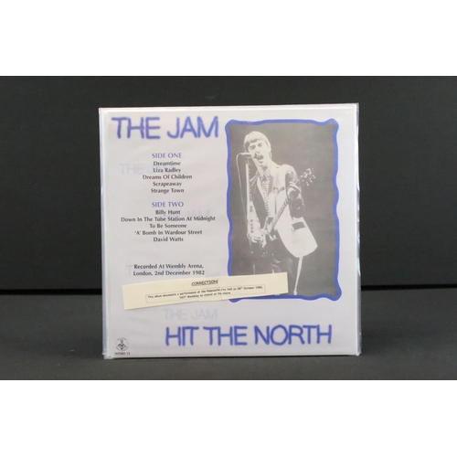 652 - Vinyl - 4 Private pressing albums by The Jam and related to include: Hit The North Live 1980 (Light ... 