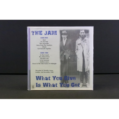 652 - Vinyl - 4 Private pressing albums by The Jam and related to include: Hit The North Live 1980 (Light ... 